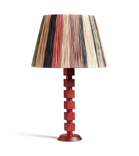 Huxley Table Lamp Base - Brushed Red