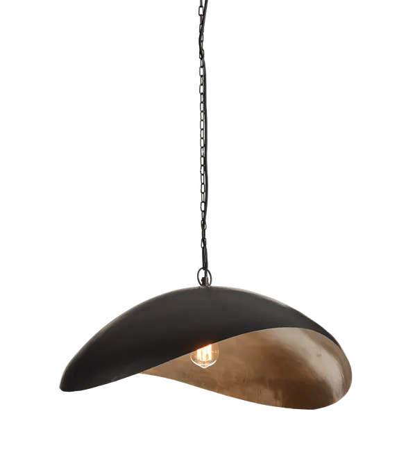 Ostra Pendant Lamp - Black/Brass