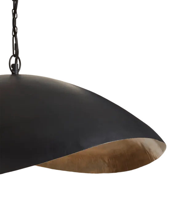 Ostra Pendant Lamp - Black/Brass