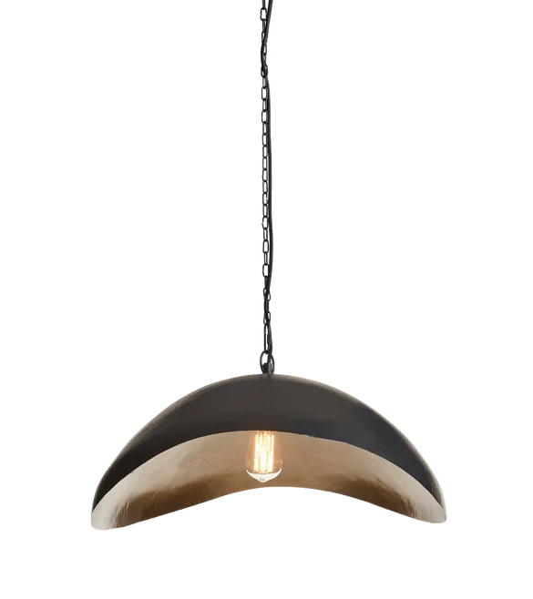 Ostra Pendant Lamp - Black/Brass