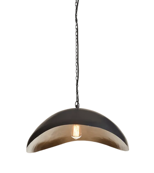 Ostra Pendant Lamp - Black/Brass